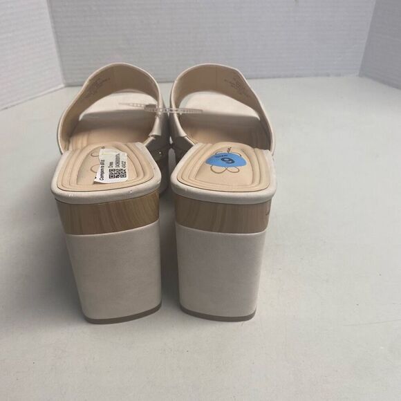 JESSICA SIMPSON JS-Charlete Platform Sandals 9M Cream No Box New With Defect - Picture 14 of 14